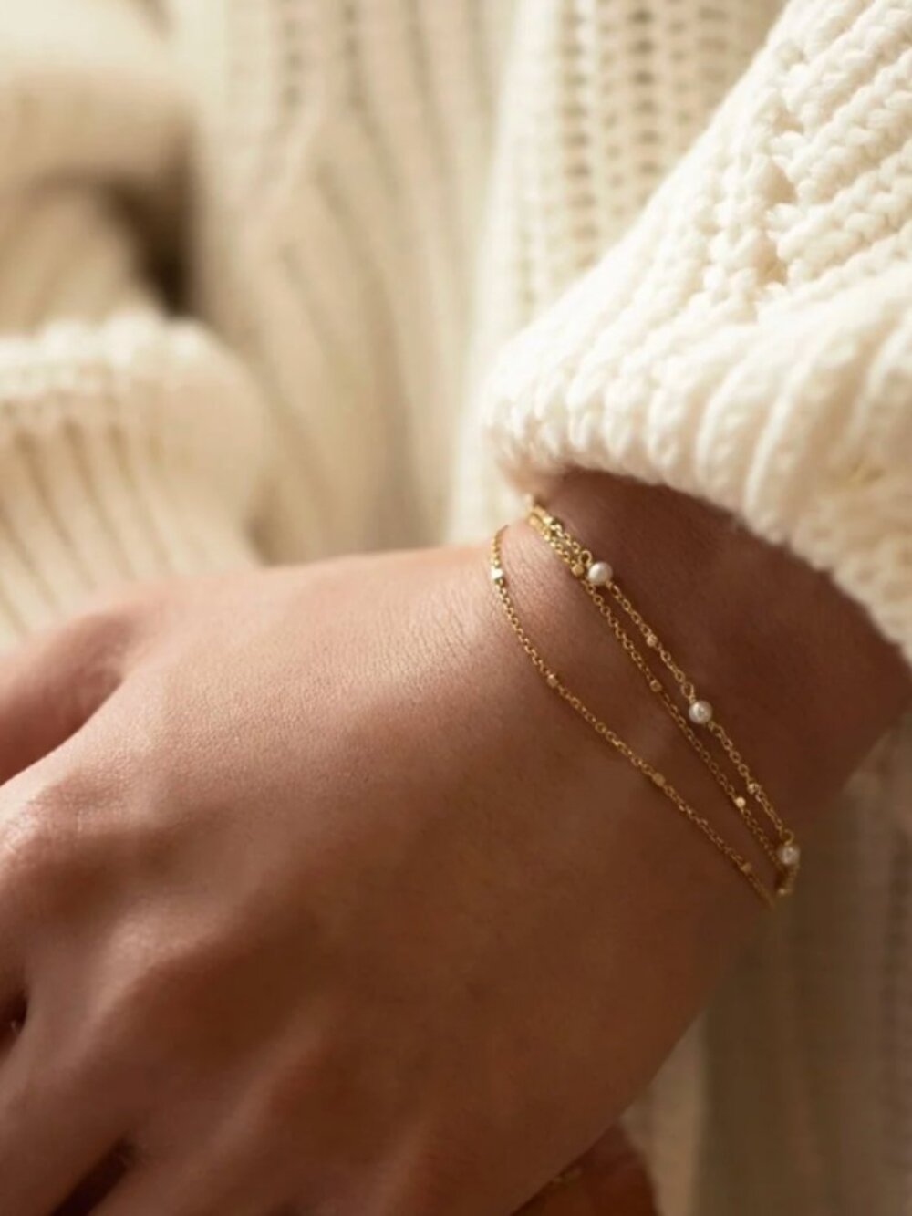 AMYO Delicate Pearl Bracelet 6-7" NWT